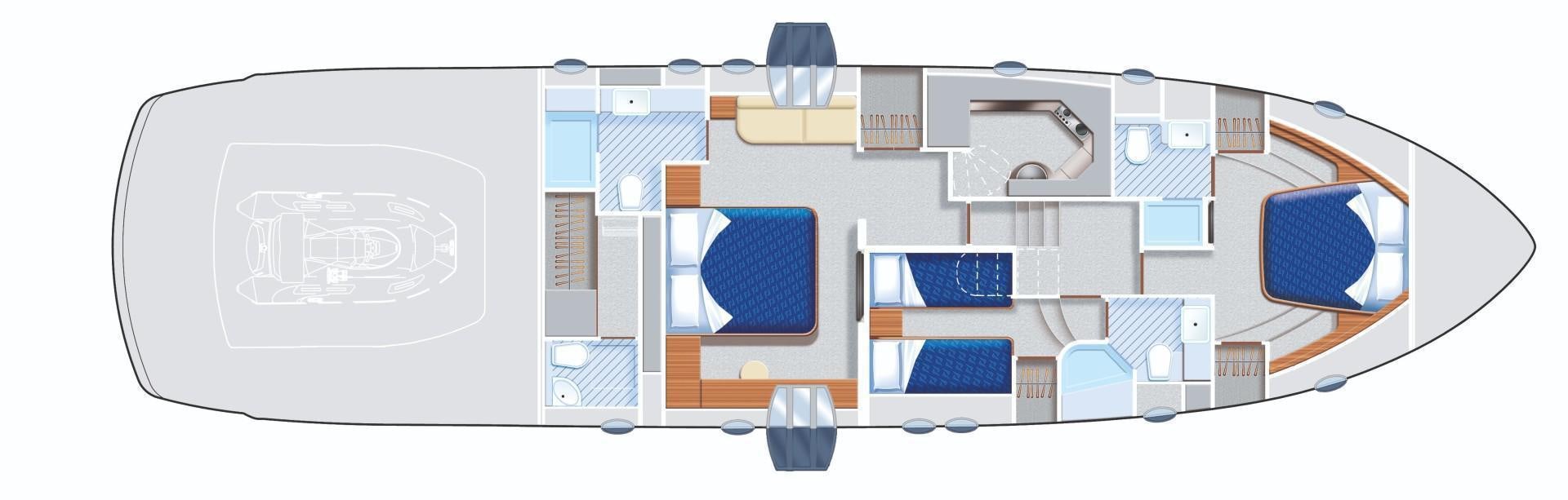 a computer with a blue screen aboard FIRST LADY Yacht for Sale