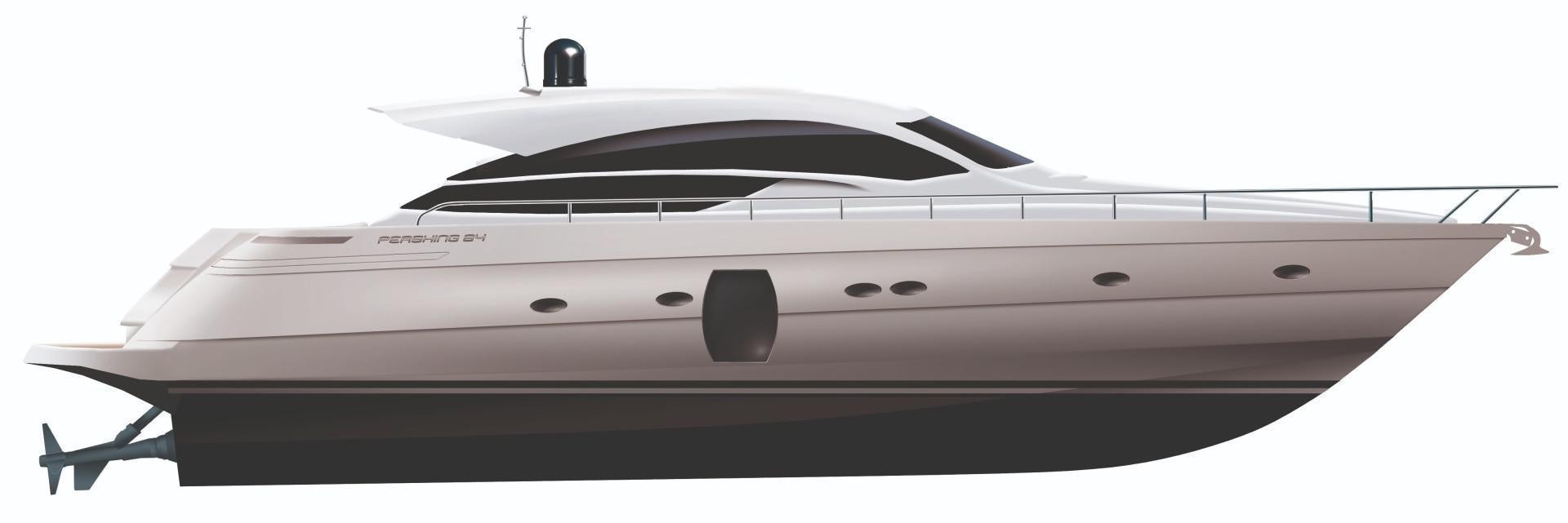 a white and black boat aboard FIRST LADY Yacht for Sale
