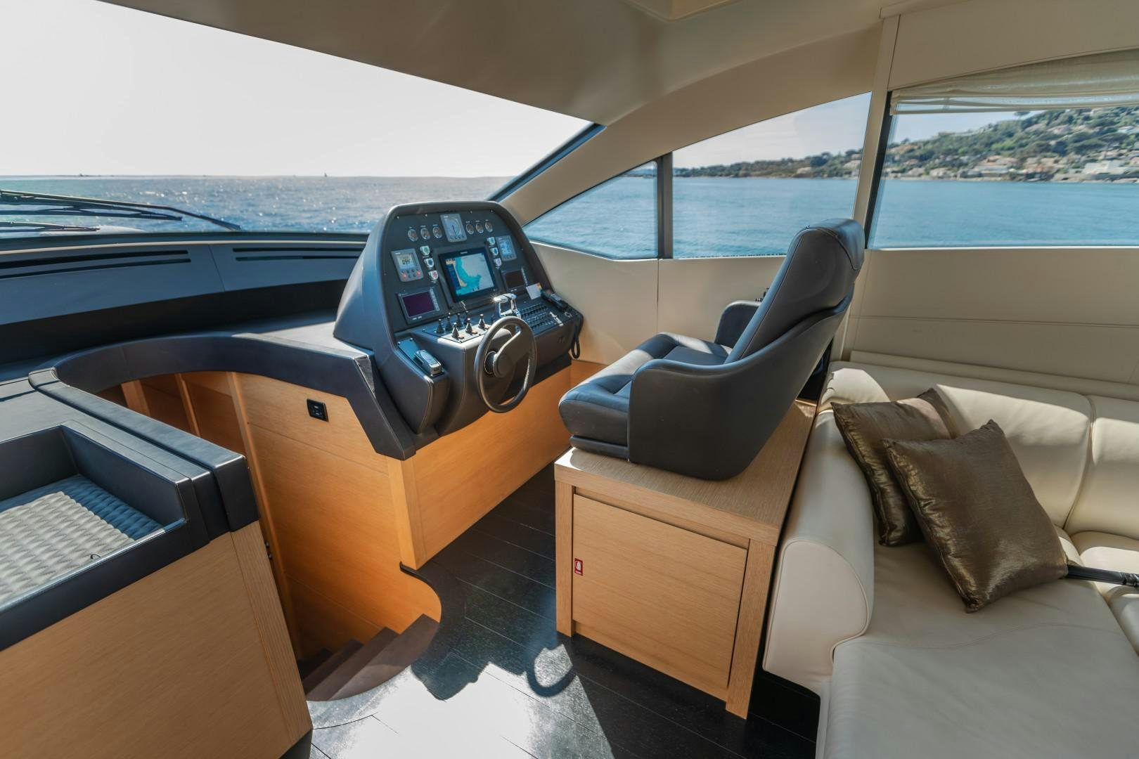 inside of a car aboard FIRST LADY Yacht for Sale
