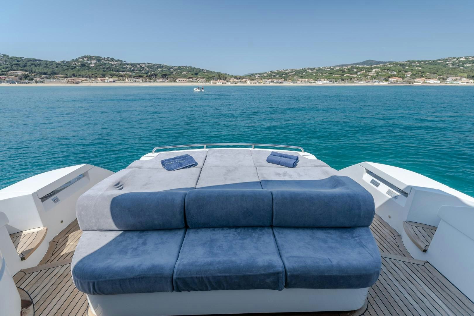 a boat on the water aboard FIRST LADY Yacht for Sale