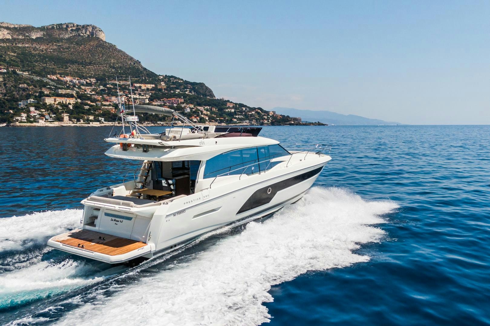 a boat on the water aboard LA HUNE 4.0 Yacht for Sale