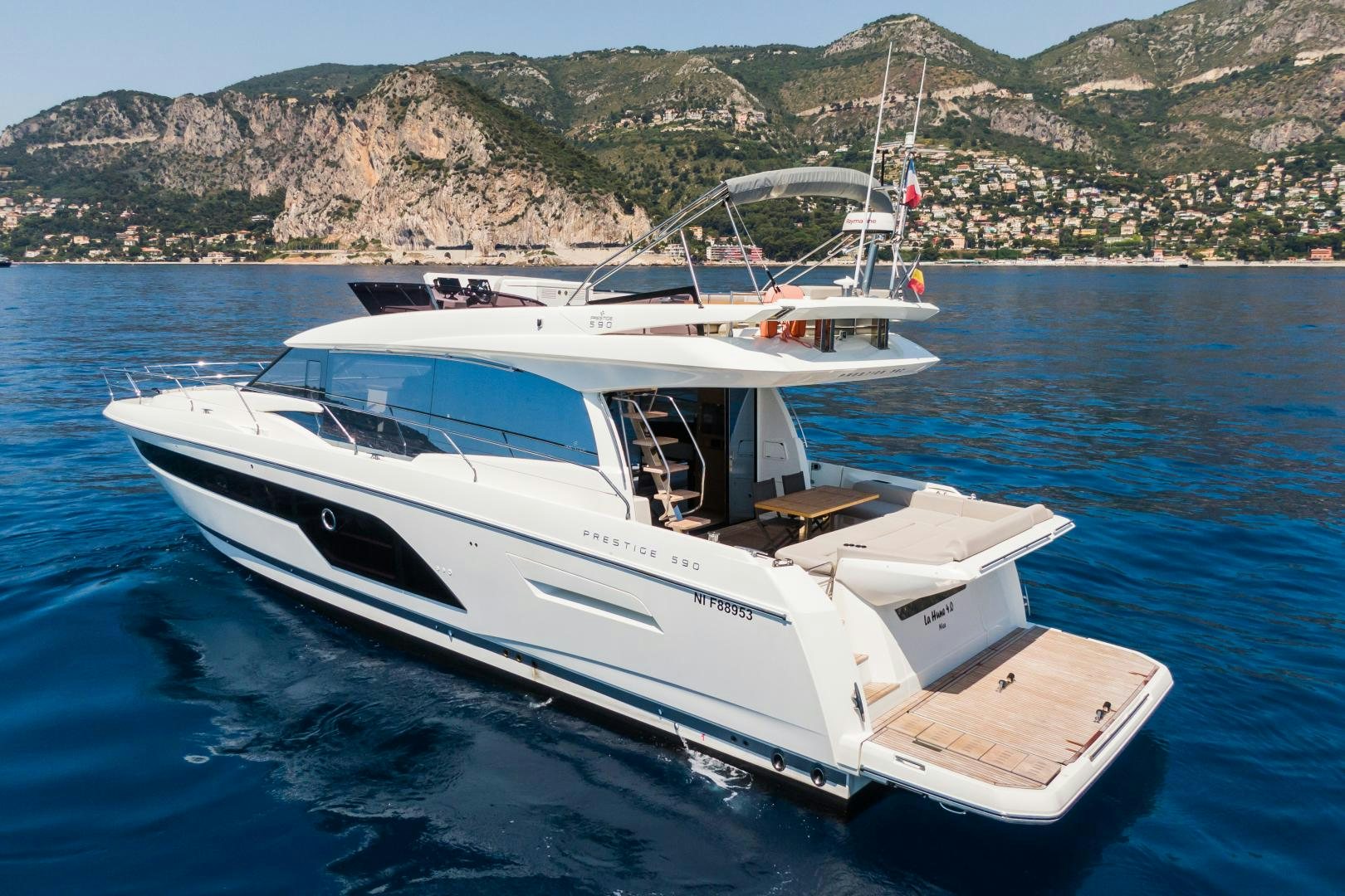 a boat on the water aboard LA HUNE 4.0 Yacht for Sale