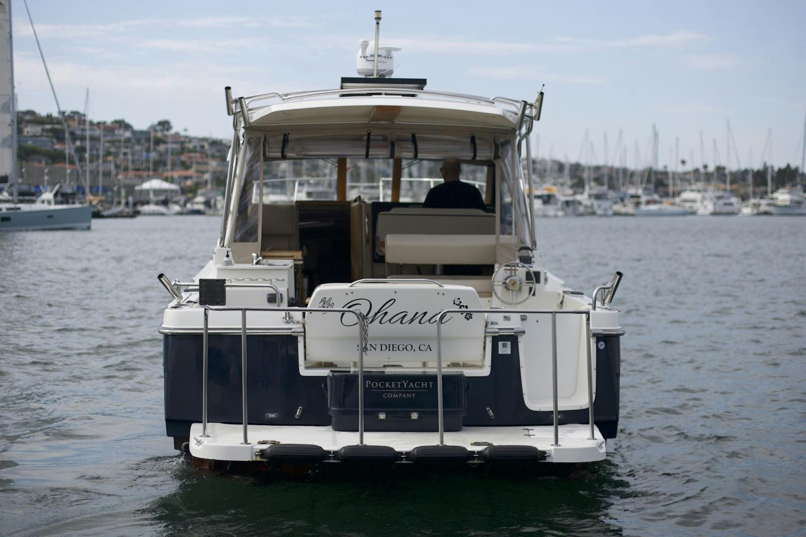 a boat in the water aboard OHANA Yacht for Sale