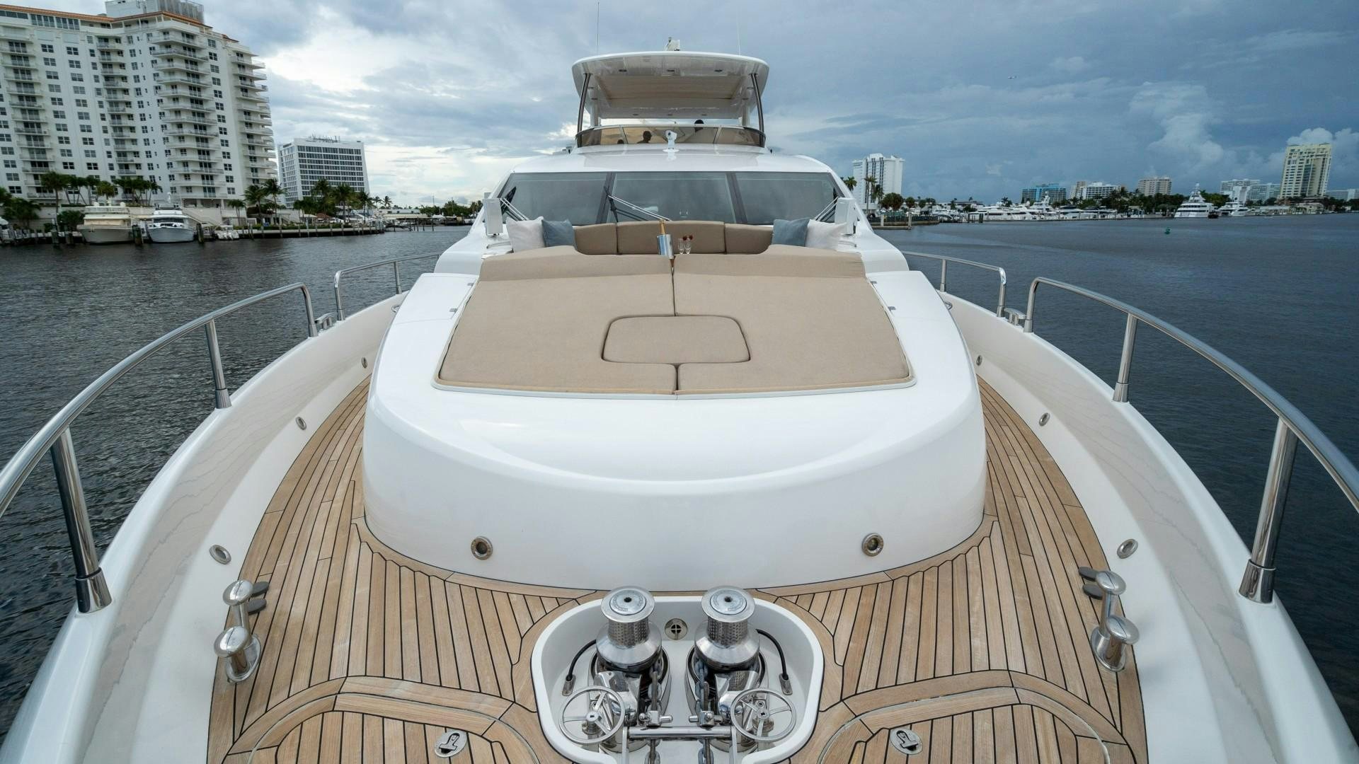 a boat on a body of water aboard SPLASHED OUT Yacht for Sale