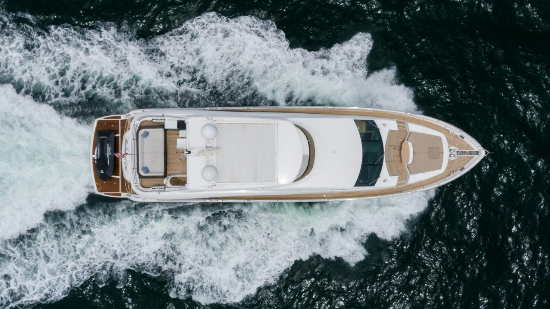 a space ship in space aboard SPLASHED OUT Yacht for Sale