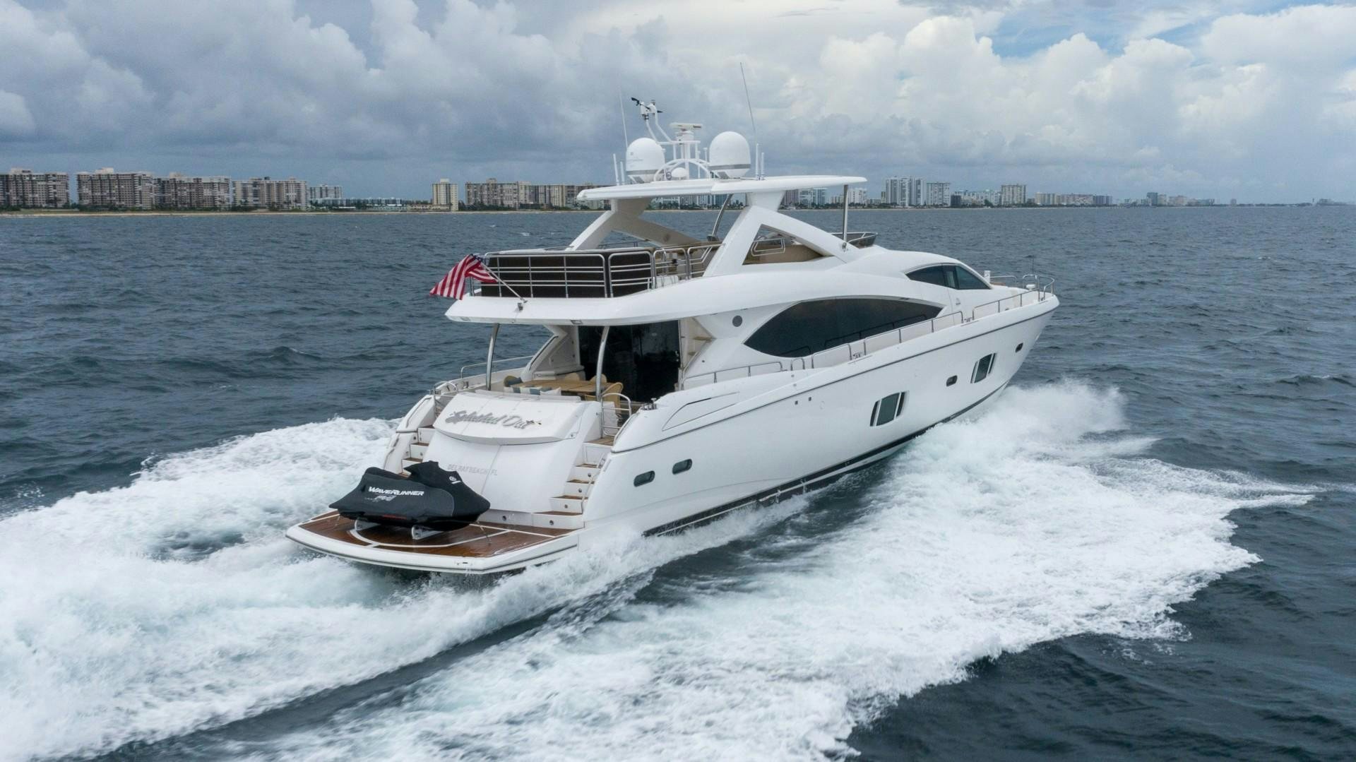 a boat on the water aboard SPLASHED OUT Yacht for Sale