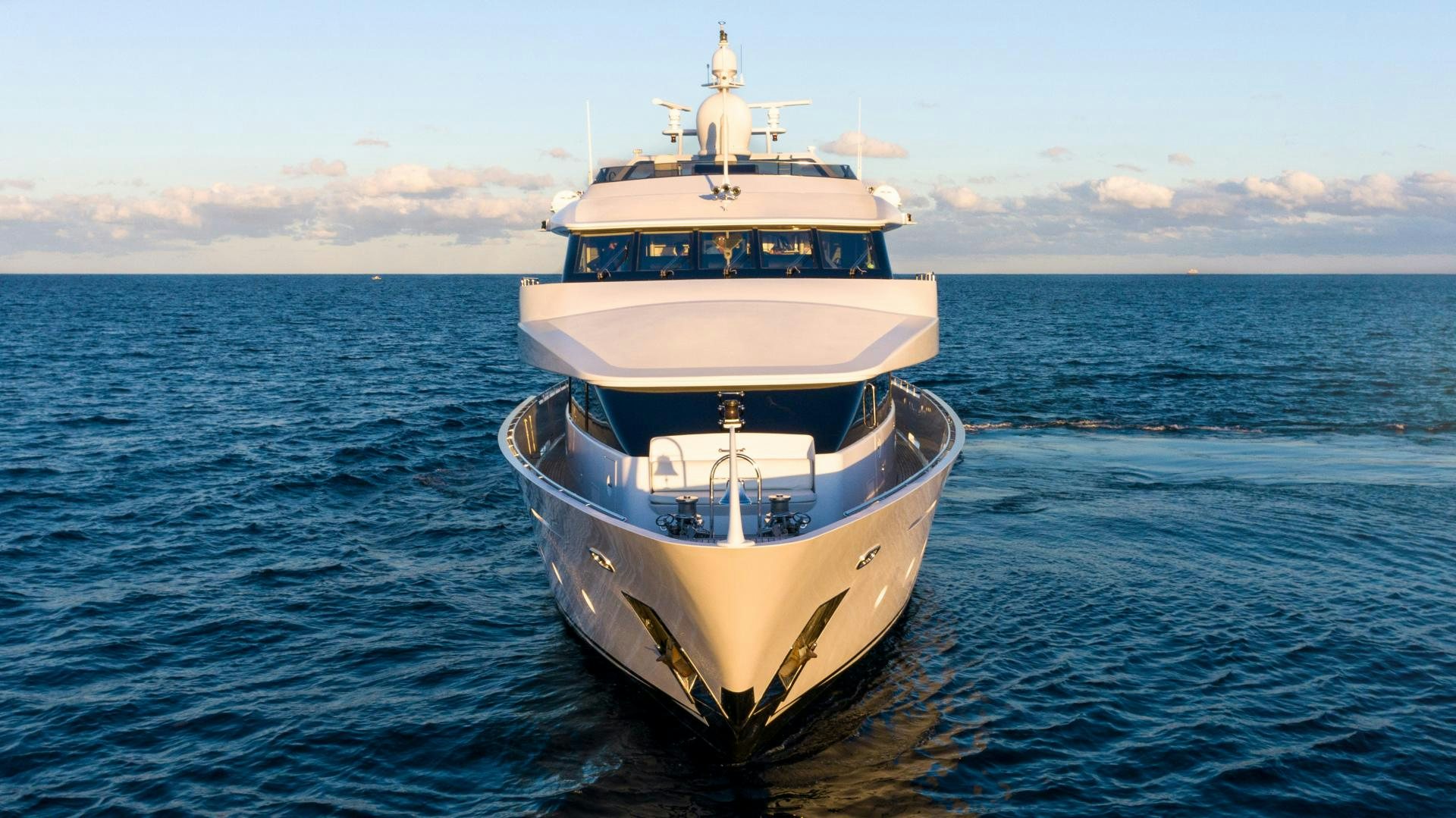 a boat in the water aboard THE PEARL Yacht for Sale
