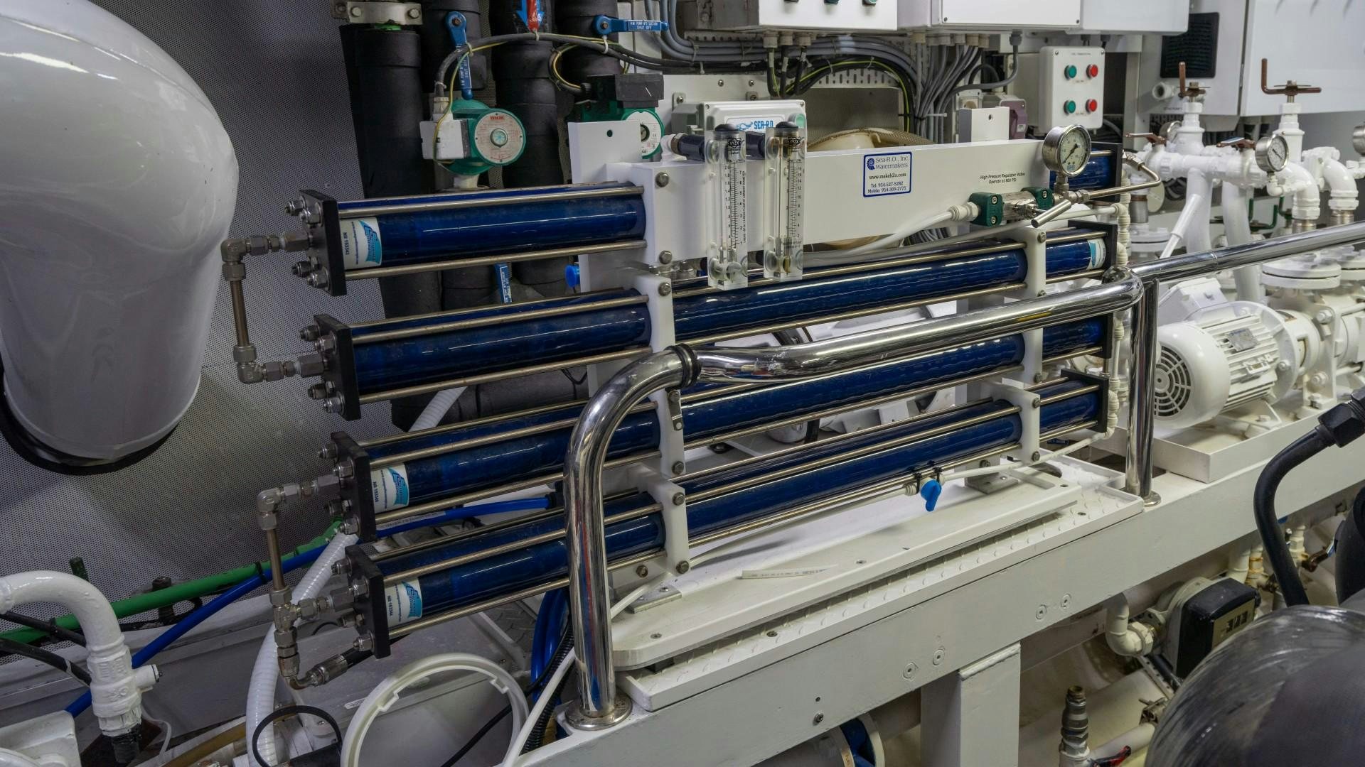 a close-up of a machine aboard THE PEARL Yacht for Sale