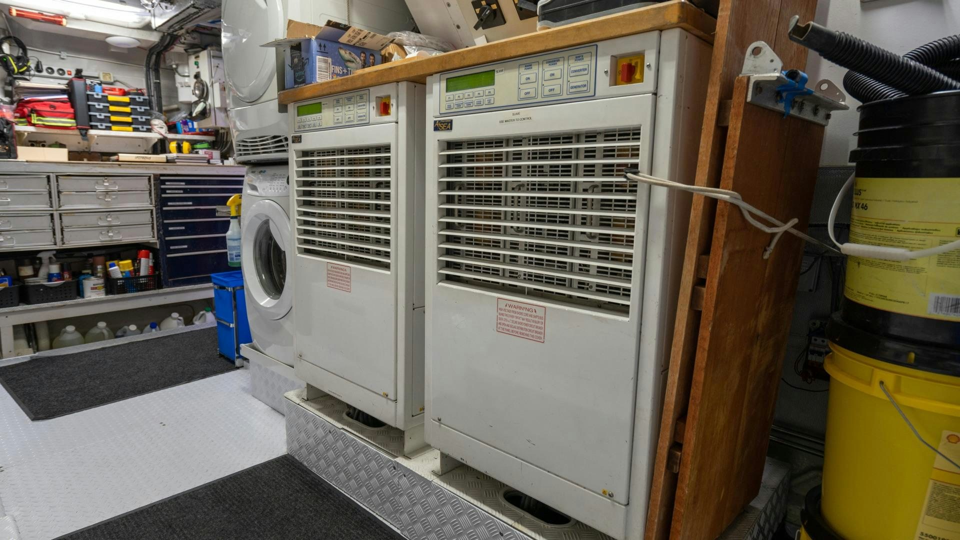 a large machine with a vent aboard THE PEARL Yacht for Sale