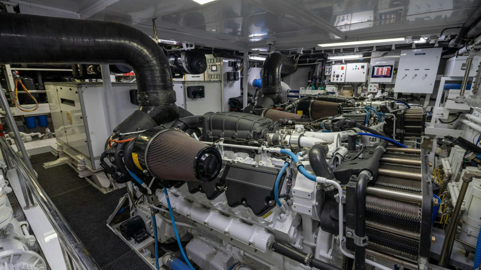 a machine in a factory aboard THE PEARL Yacht for Sale