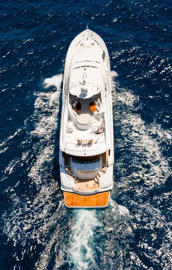 a space ship in the water aboard PASSION Yacht for Sale