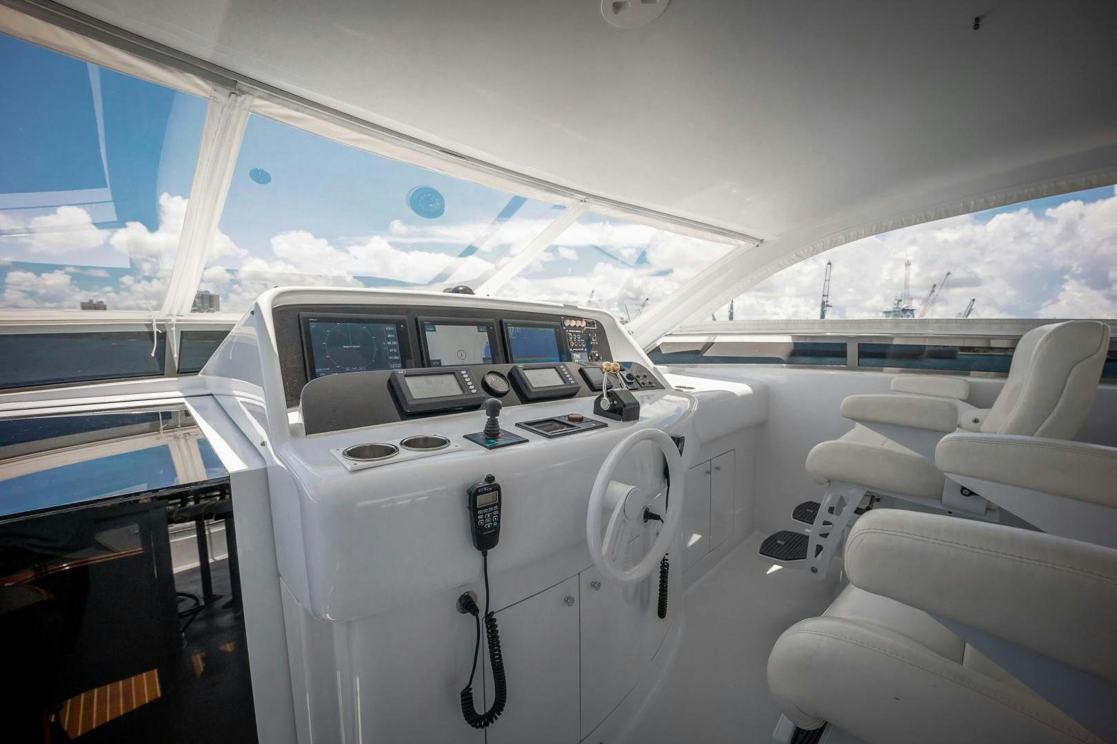 inside of a plane aboard PASSION Yacht for Sale