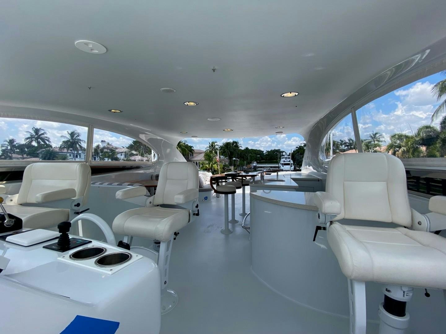inside of a car aboard PASSION Yacht for Sale