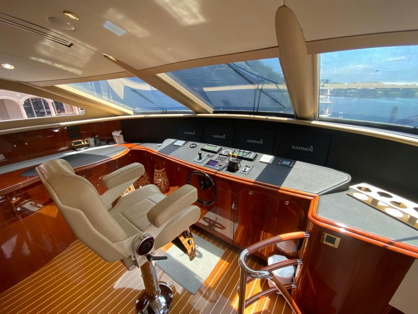 inside of a vehicle aboard PASSION Yacht for Sale