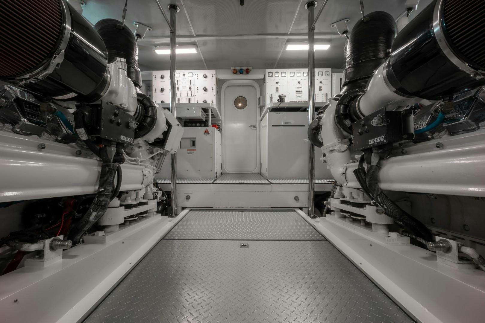 a room with white machines aboard PASSION Yacht for Sale