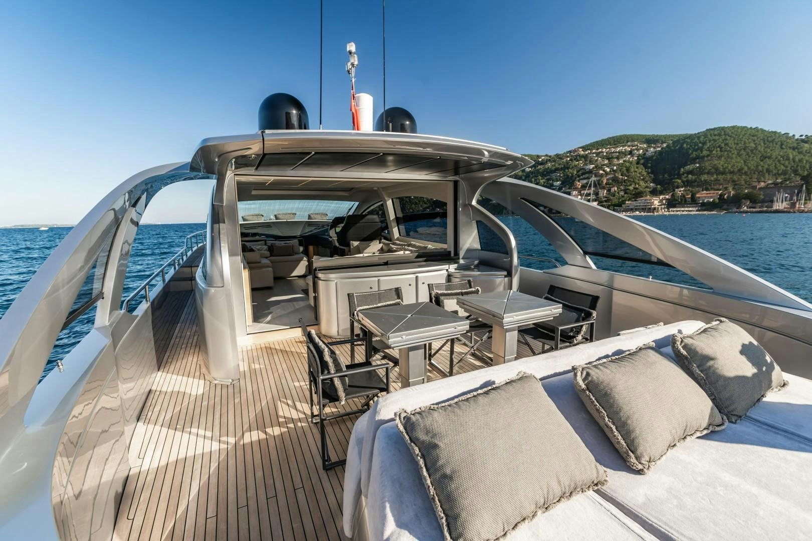 a boat on the water aboard Q80 Yacht for Sale