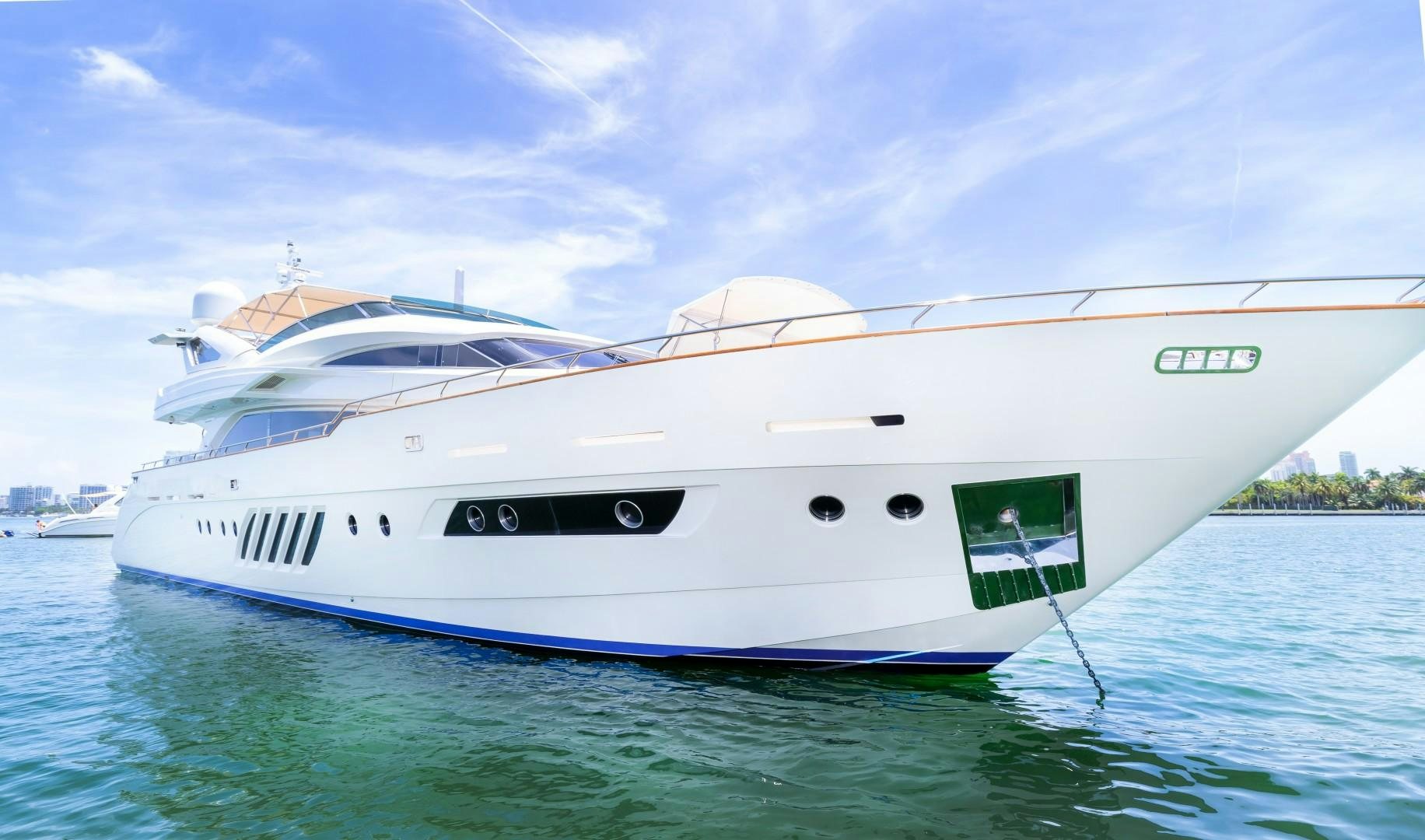 a white yacht in the water aboard CASUAL Yacht for Sale