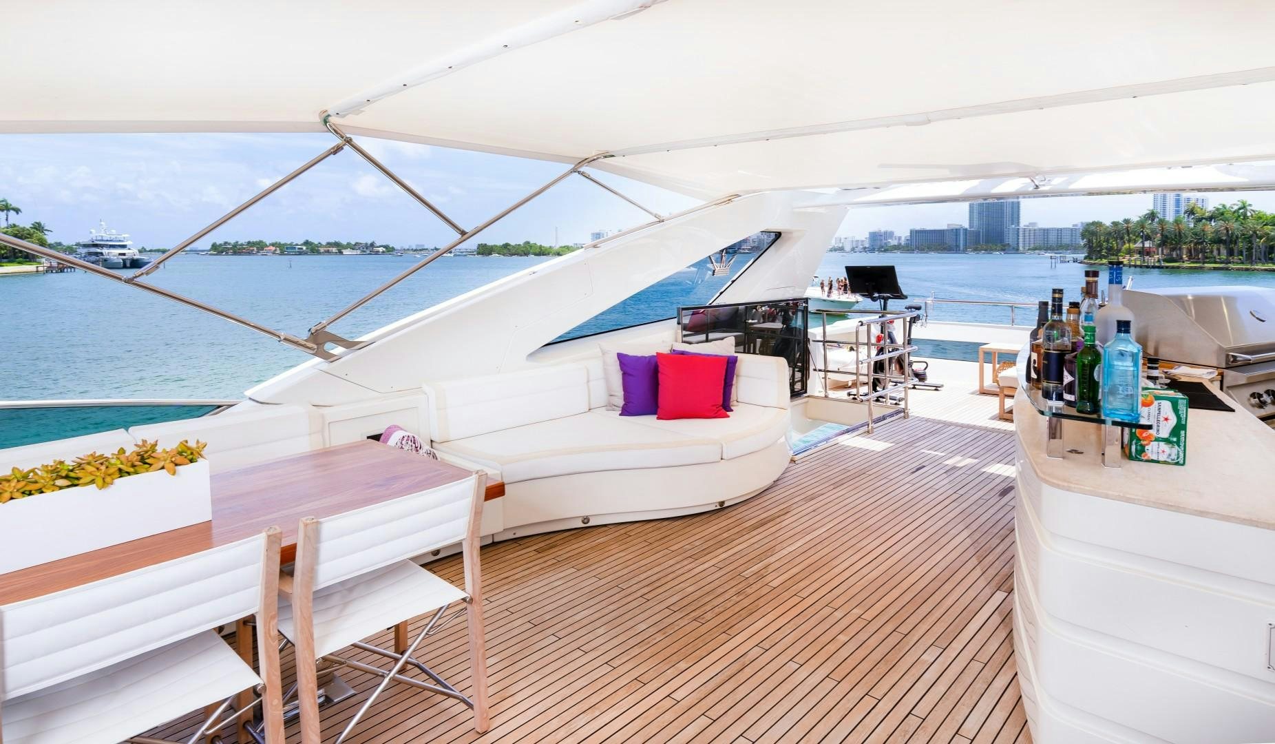 a boat on a dock aboard CASUAL Yacht for Sale