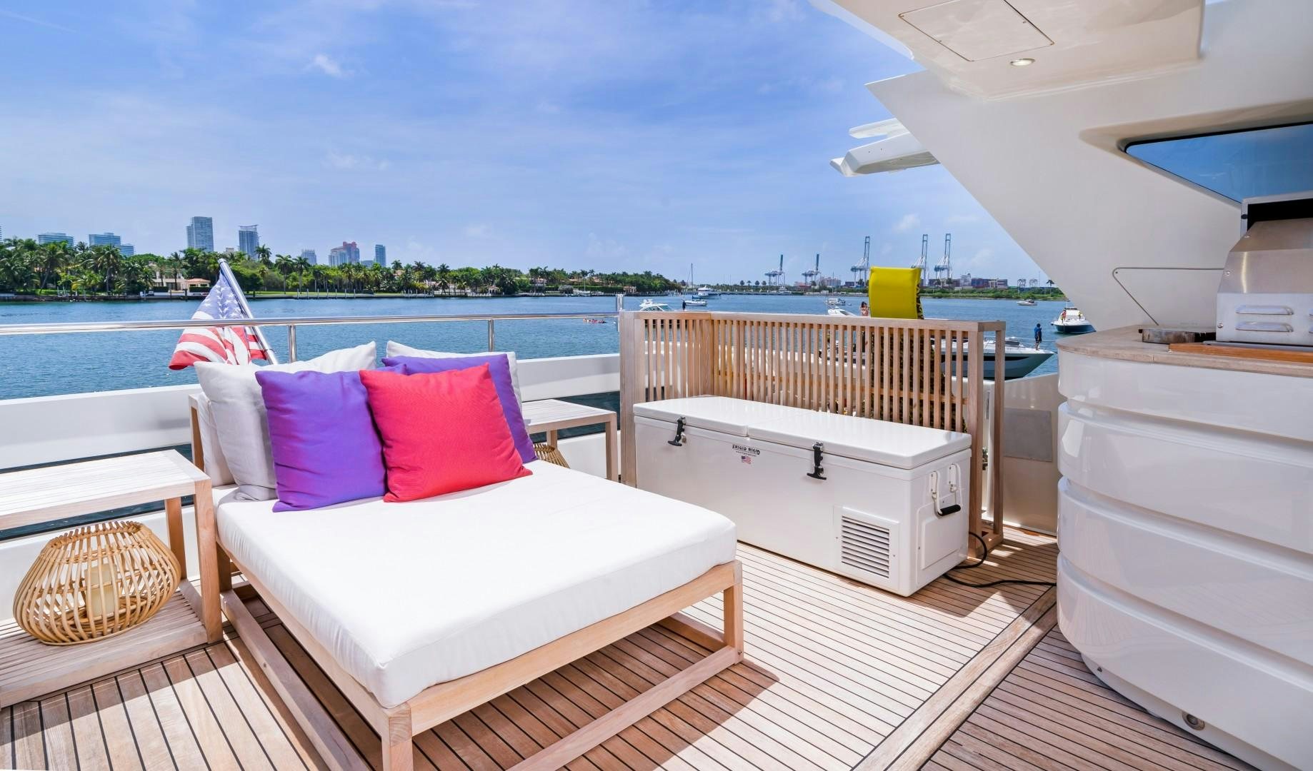 a bed on a boat aboard CASUAL Yacht for Sale
