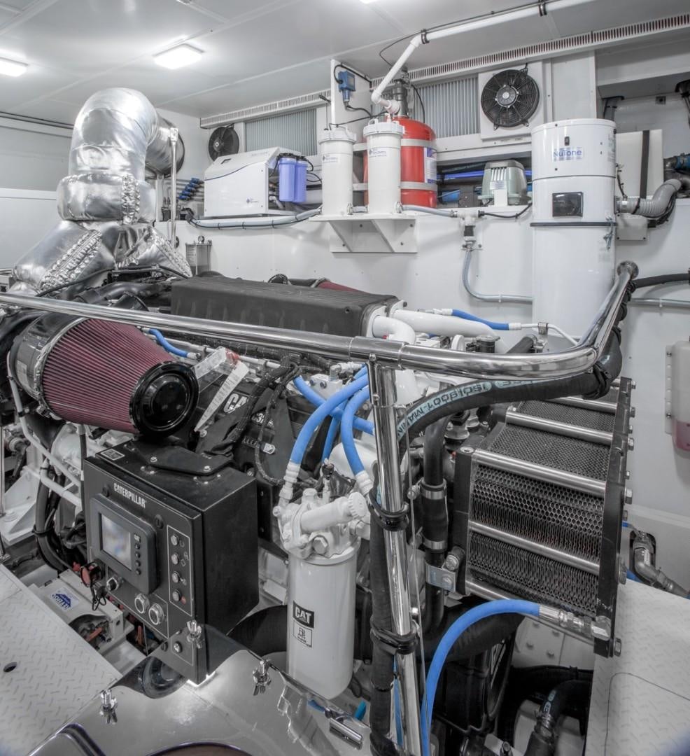 a close-up of a machine aboard CARBON COPY Yacht for Sale