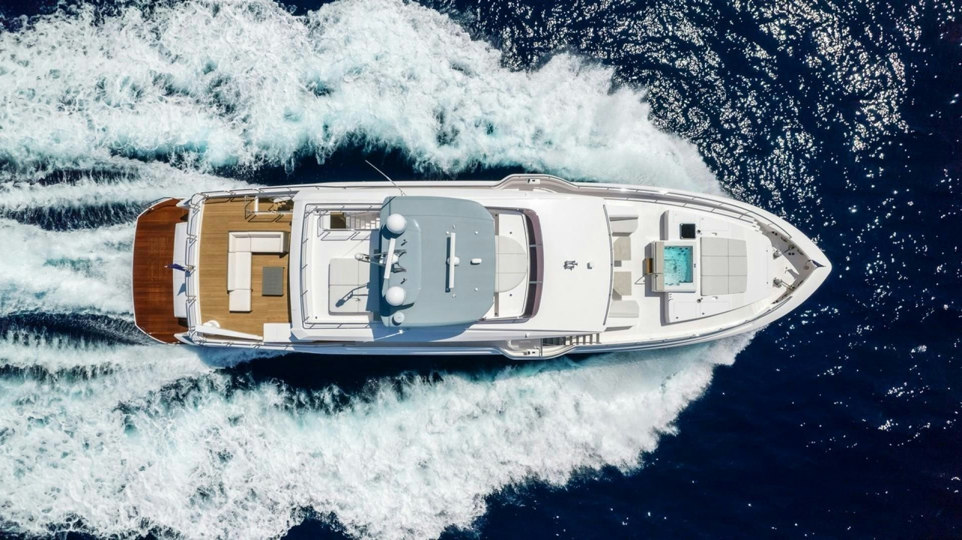 a satellite in space aboard FD110 006 Yacht for Sale