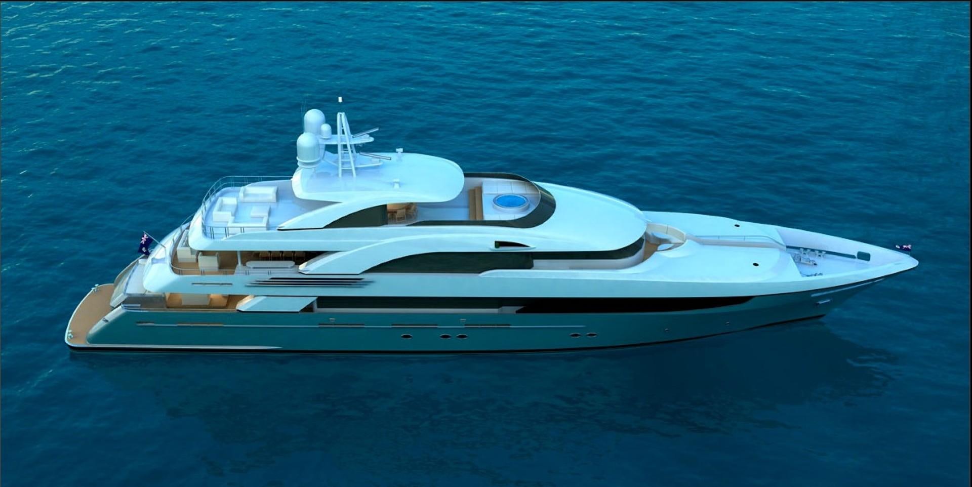 a white yacht on the water aboard T 056 UNDER CONSTRUCTION Yacht for Sale
