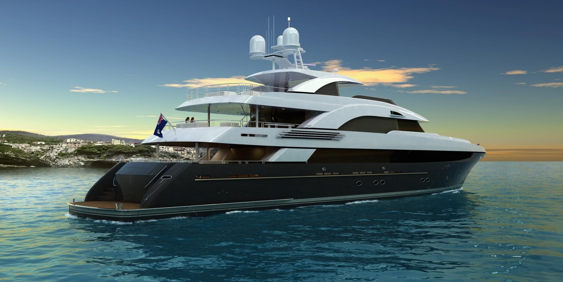 a boat on the water aboard T 056 UNDER CONSTRUCTION Yacht for Sale