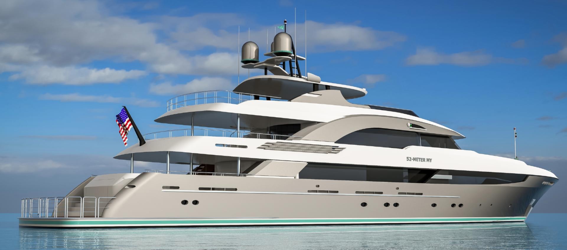 a large white yacht aboard T 056 UNDER CONSTRUCTION Yacht for Sale