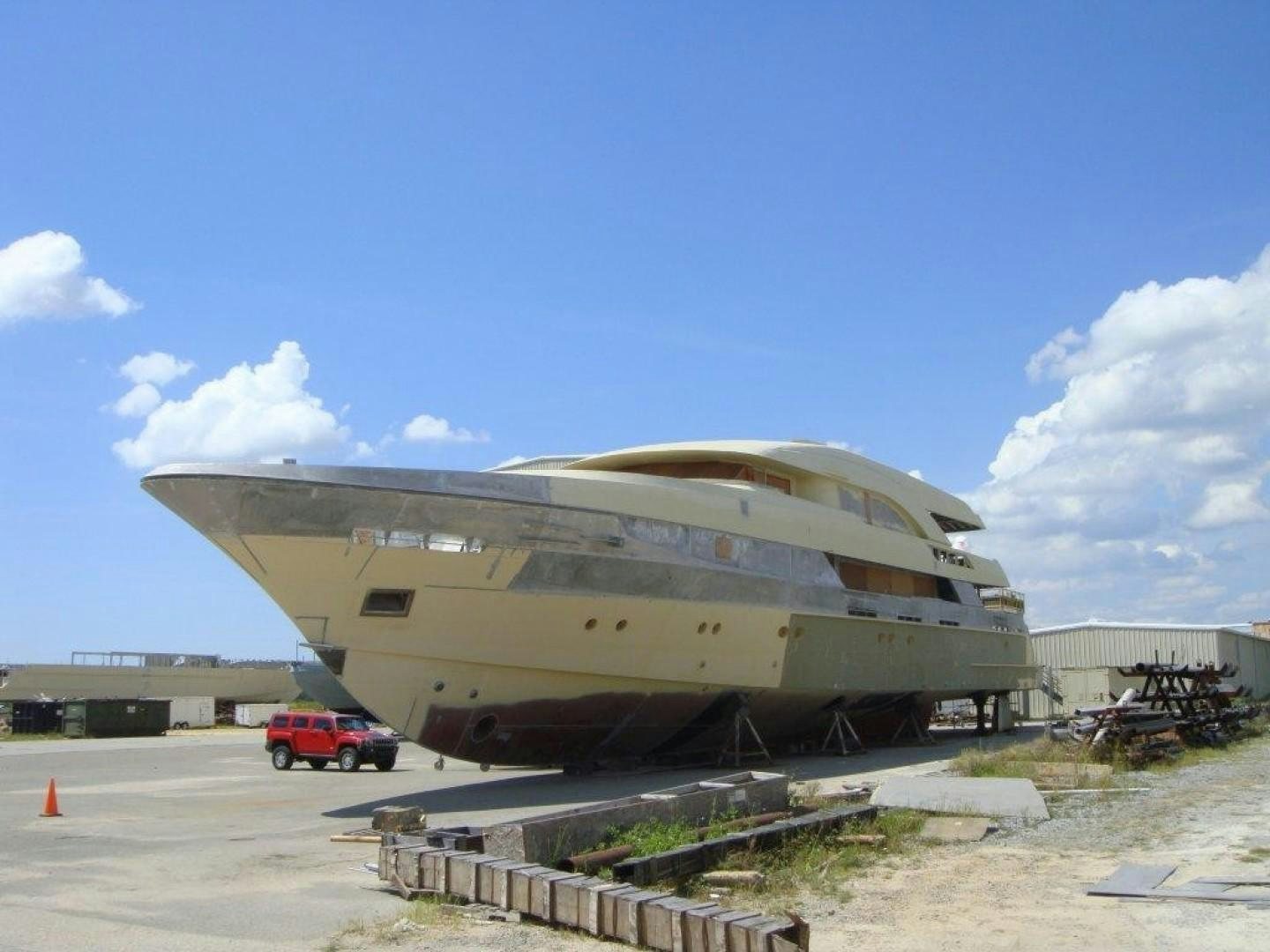 a large white airplane aboard T 056 UNDER CONSTRUCTION Yacht for Sale