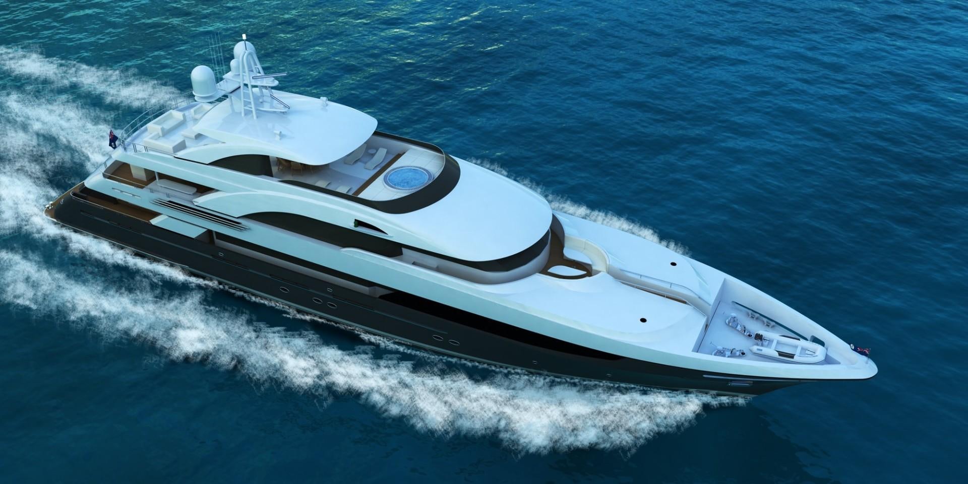 a white yacht on the water aboard T 056 UNDER CONSTRUCTION Yacht for Sale