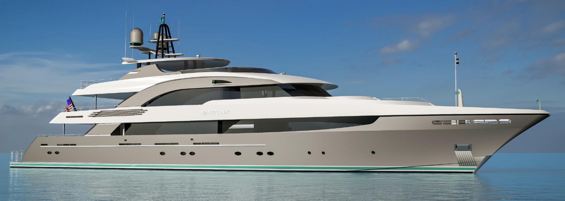 a large white yacht aboard T 056 UNDER CONSTRUCTION Yacht for Sale