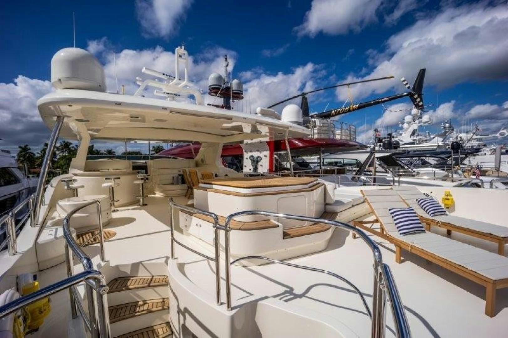 a large white ship docked aboard NYHAVEN Yacht for Sale