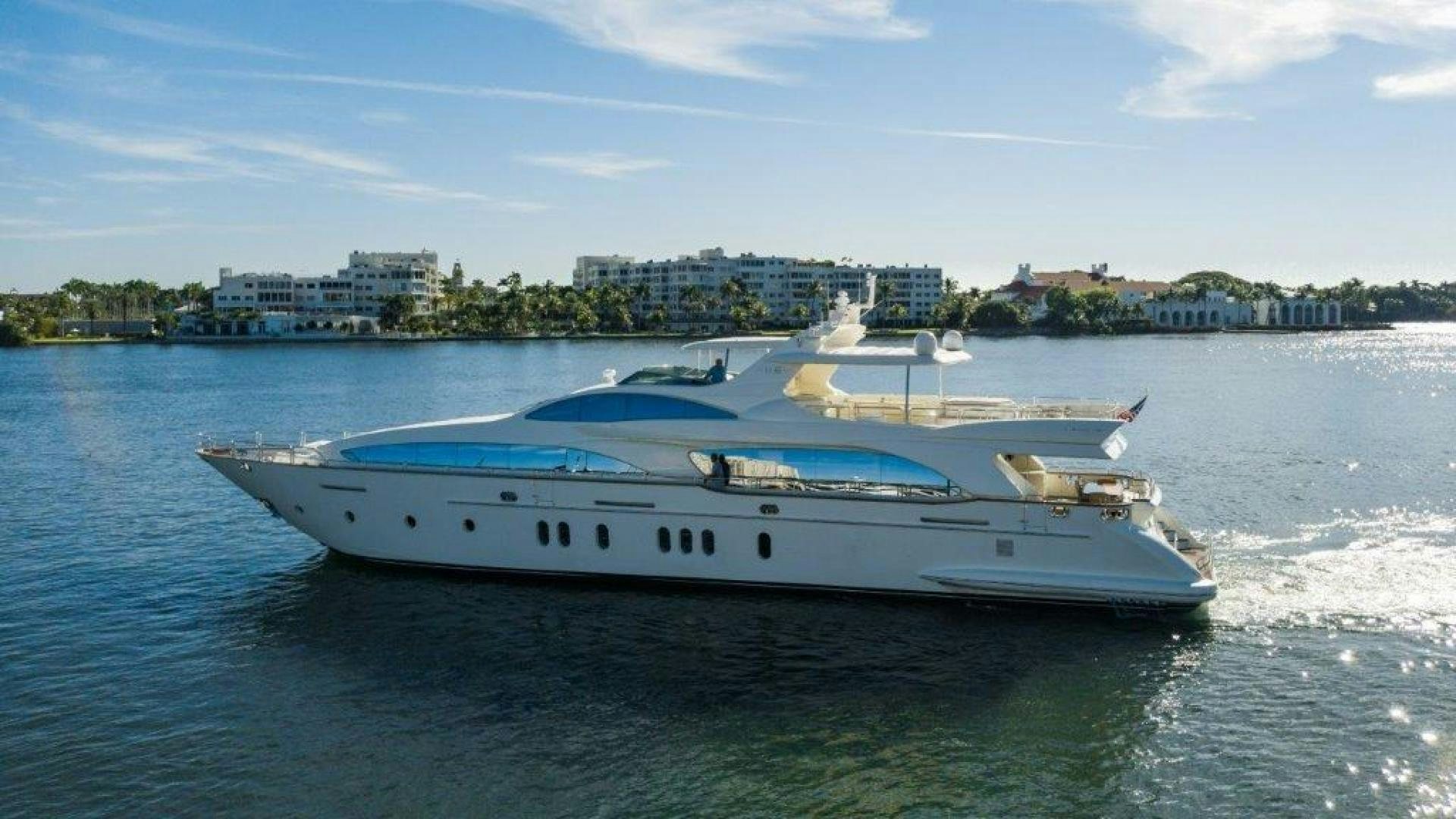 a boat on the water aboard NYHAVEN Yacht for Sale