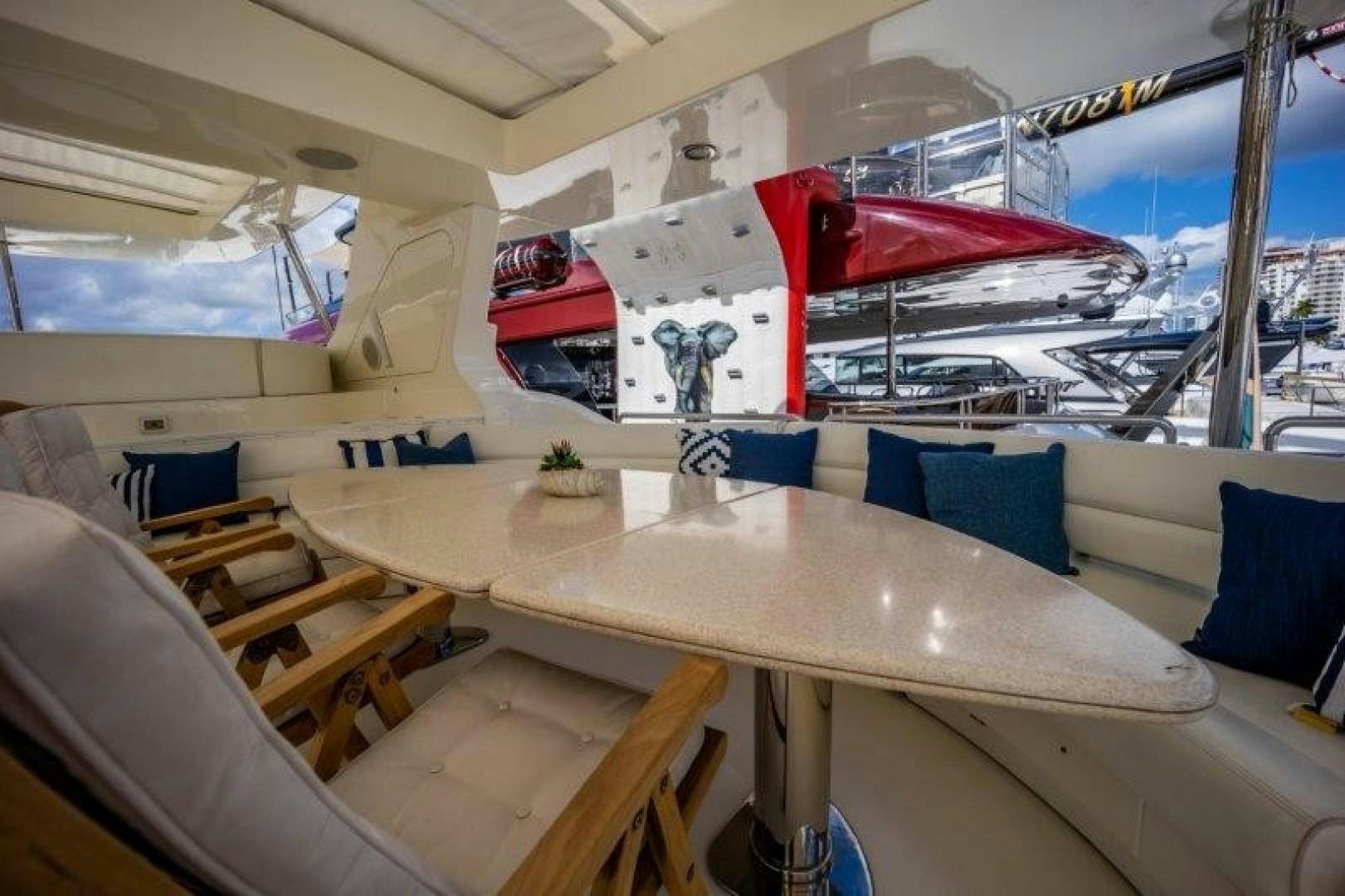 inside of a tent aboard NYHAVEN Yacht for Sale