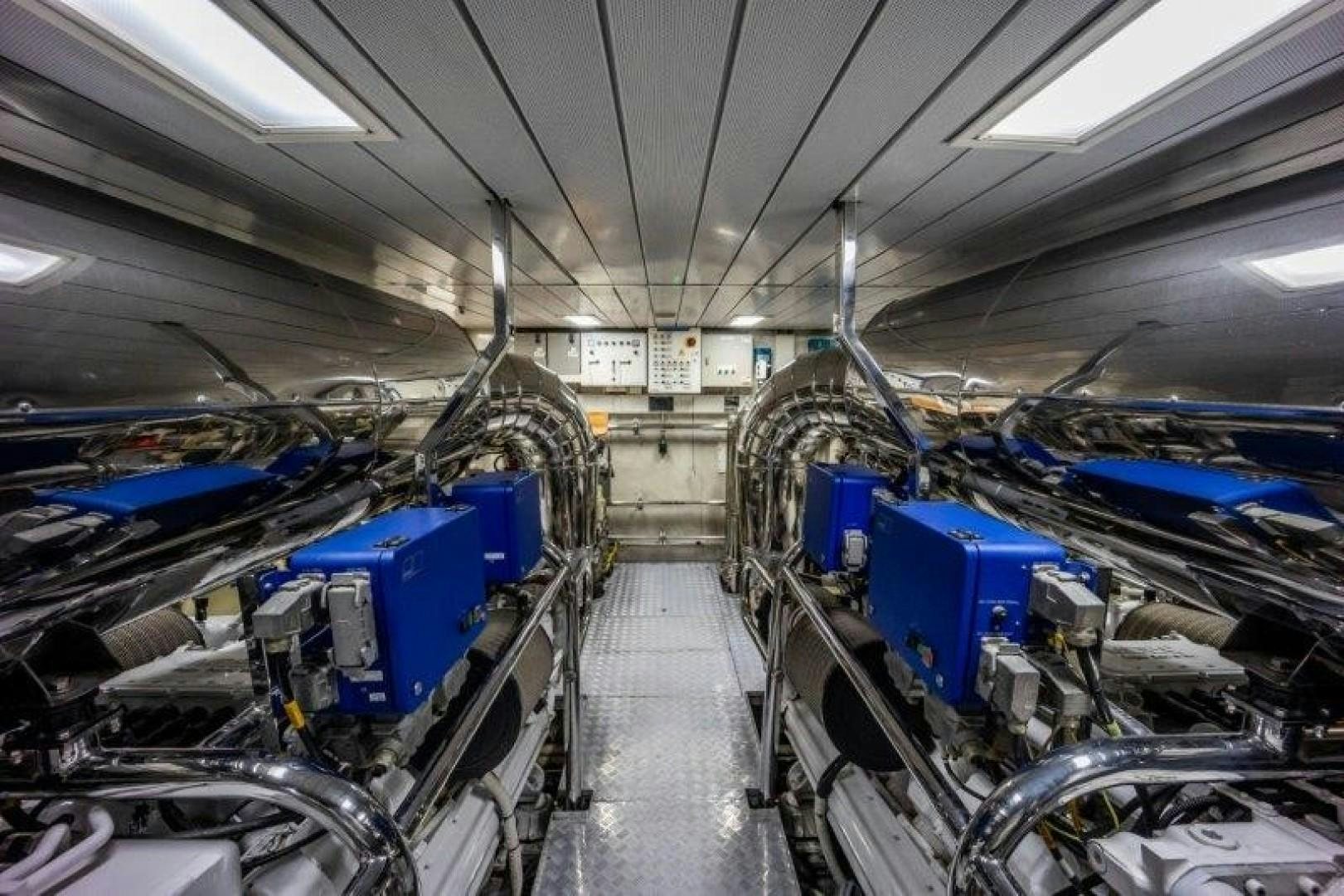 a room with many machines aboard NYHAVEN Yacht for Sale