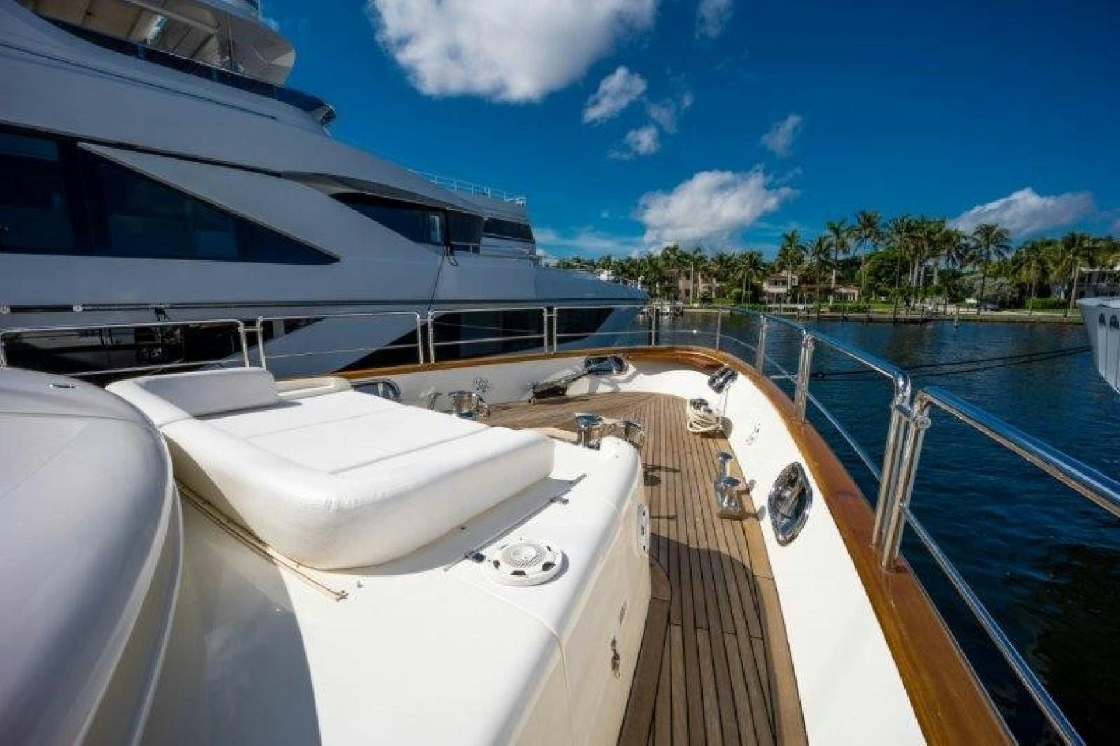 a boat on the water aboard NYHAVEN Yacht for Sale