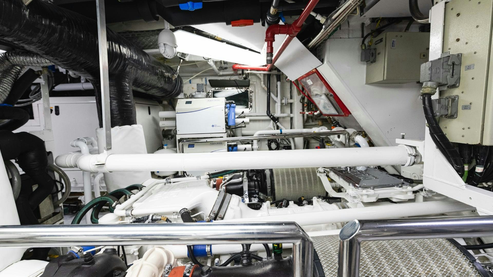 a machine with wires aboard SEA ALICE I Yacht for Sale