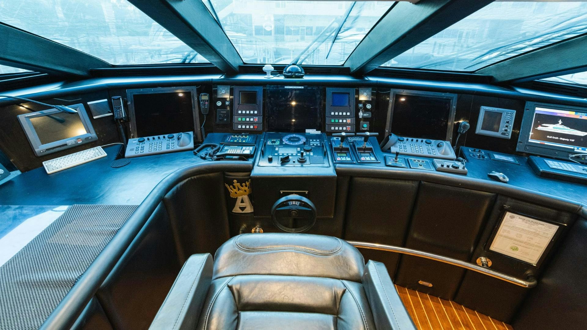 the inside of an airplane aboard SEA ALICE I Yacht for Sale