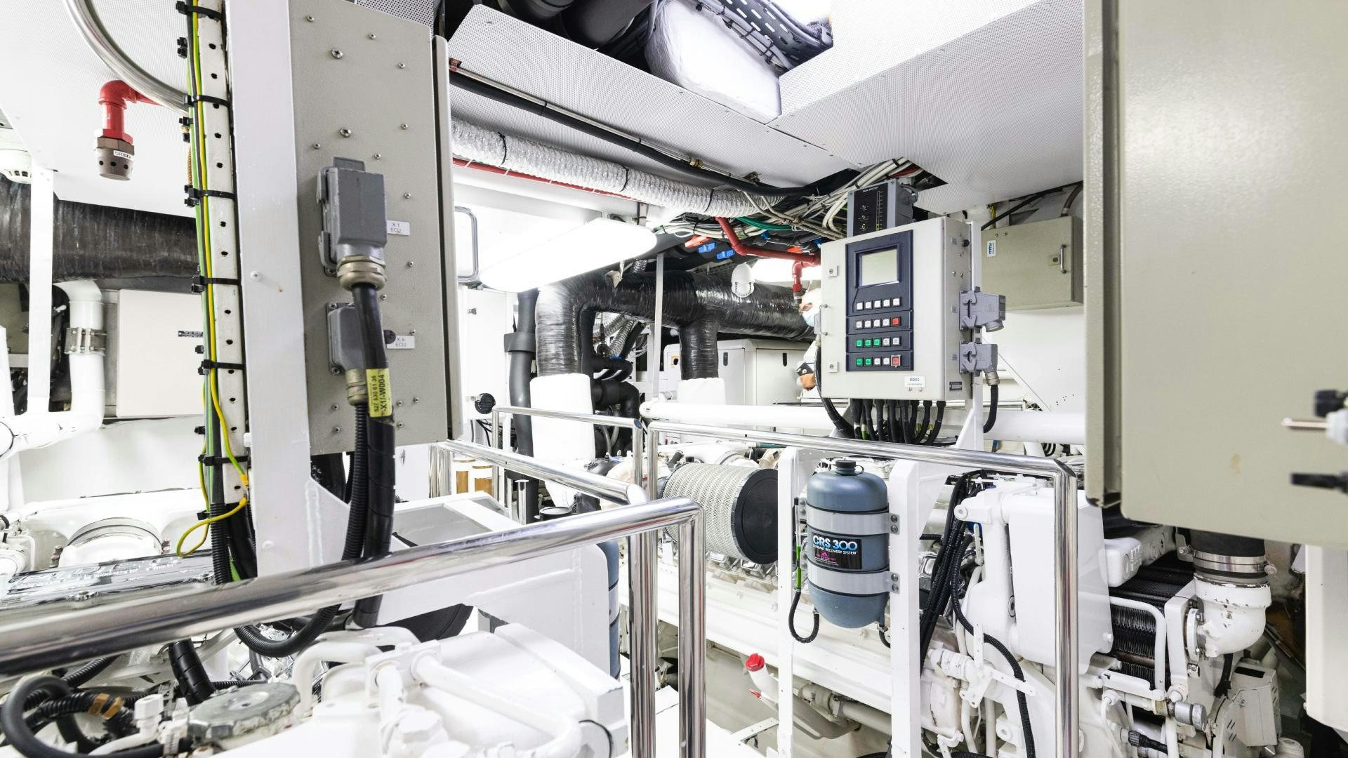 close-up of a machine aboard SEA ALICE I Yacht for Sale