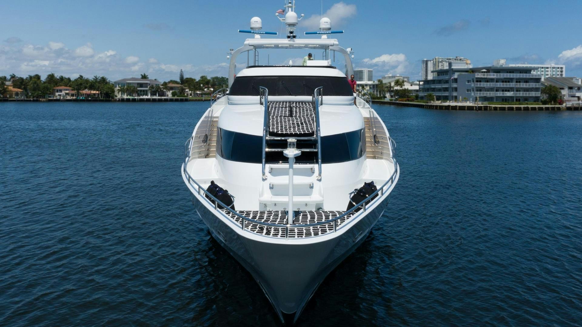 a boat on the water aboard SEA ALICE I Yacht for Sale