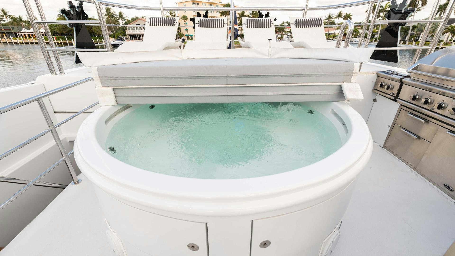 a pool in a room aboard SEA ALICE I Yacht for Sale