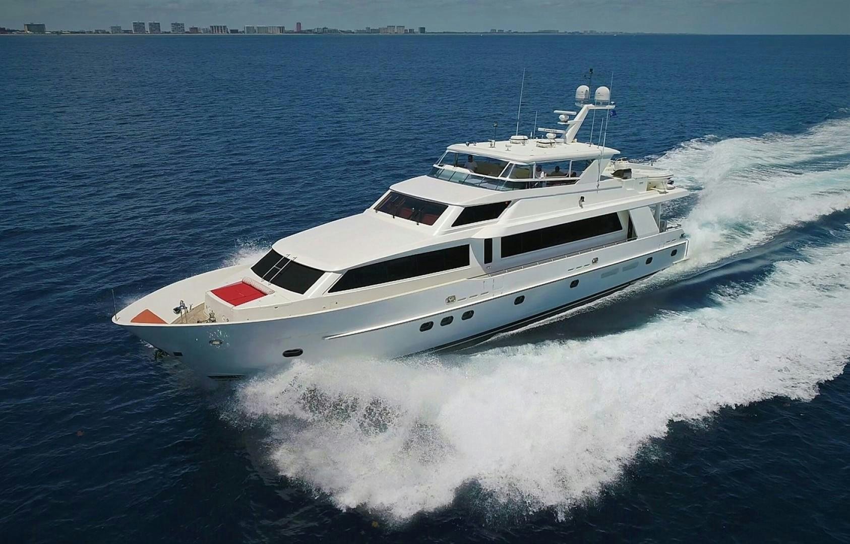 a boat on the water aboard MISS DUNIA Yacht for Sale