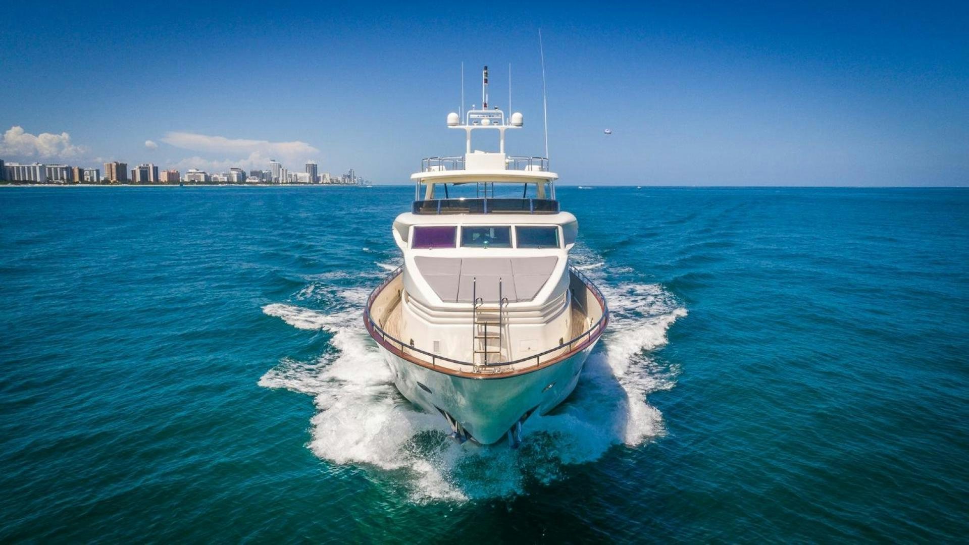 a boat on the water aboard NIRVANA Yacht for Sale