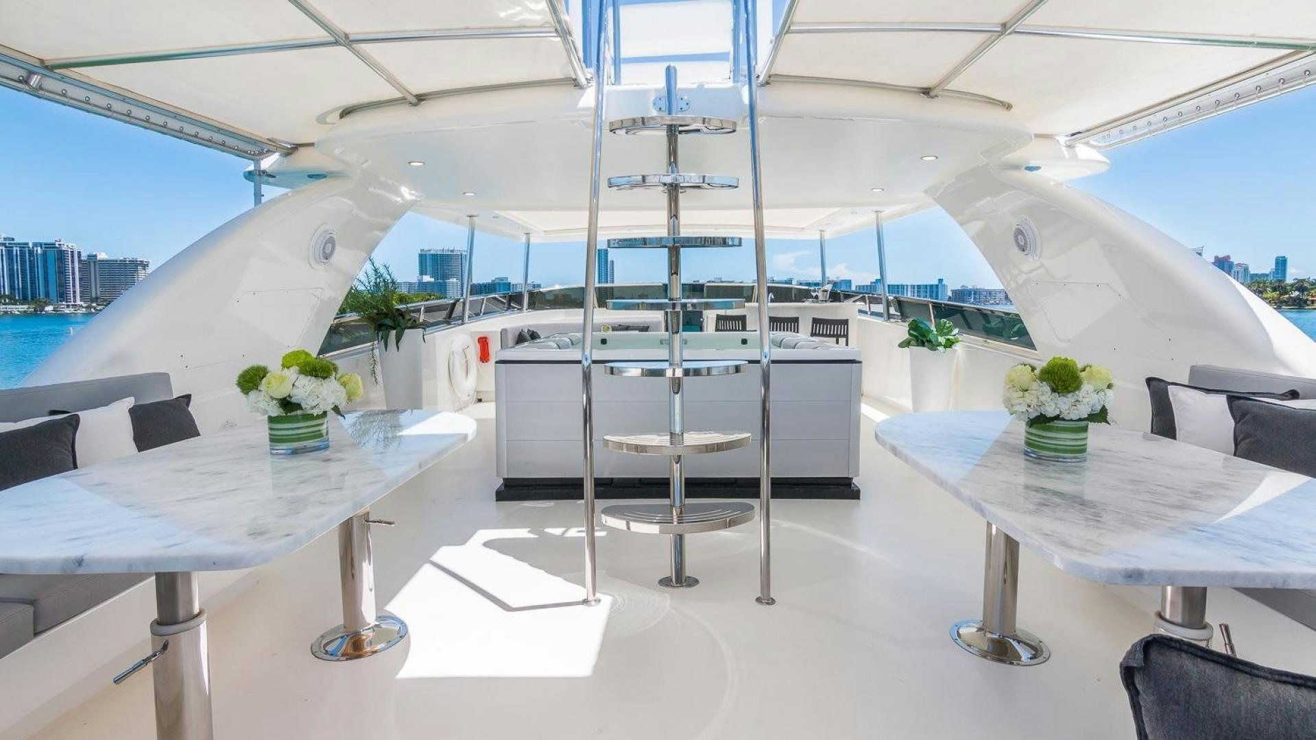 a ladder on a stand aboard NIRVANA Yacht for Sale