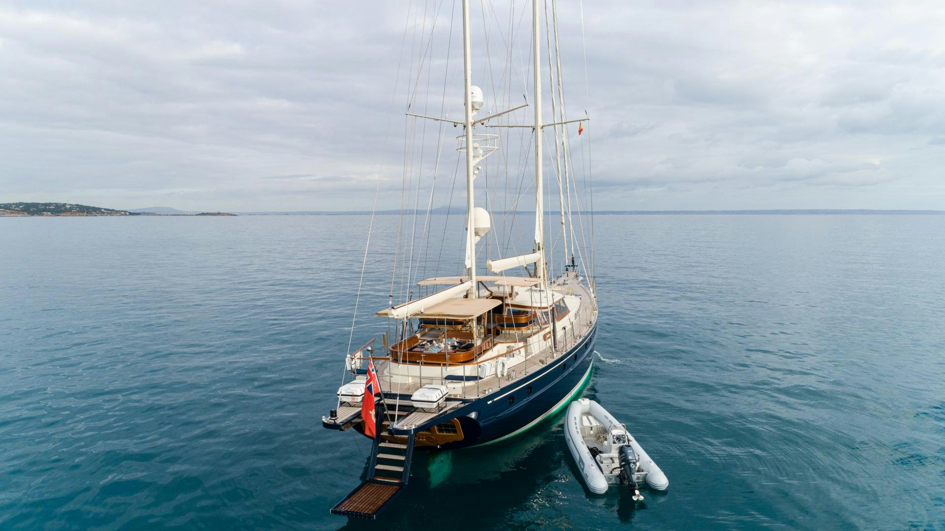 a boat in the water aboard AUDREY II Yacht for Sale