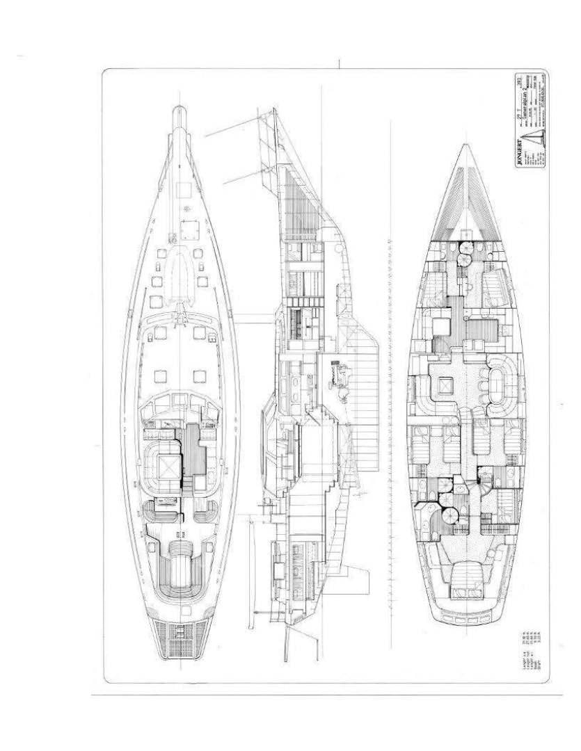 diagram aboard AUDREY II Yacht for Sale