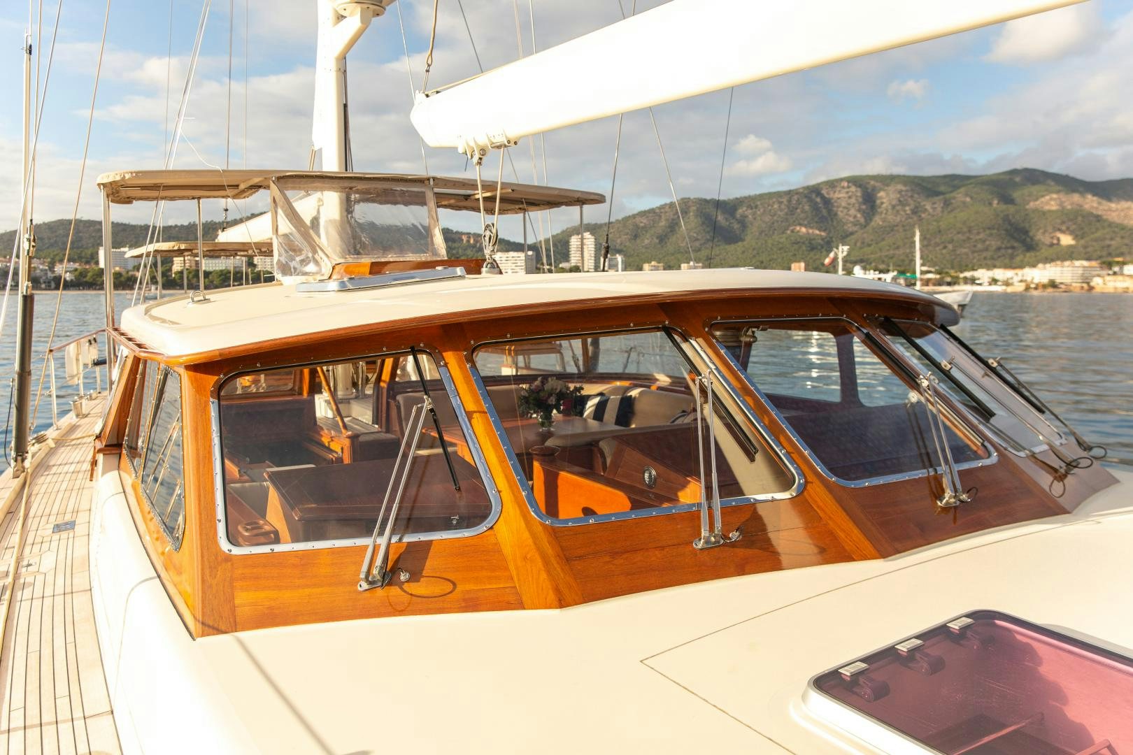 a boat on the water aboard AUDREY II Yacht for Sale