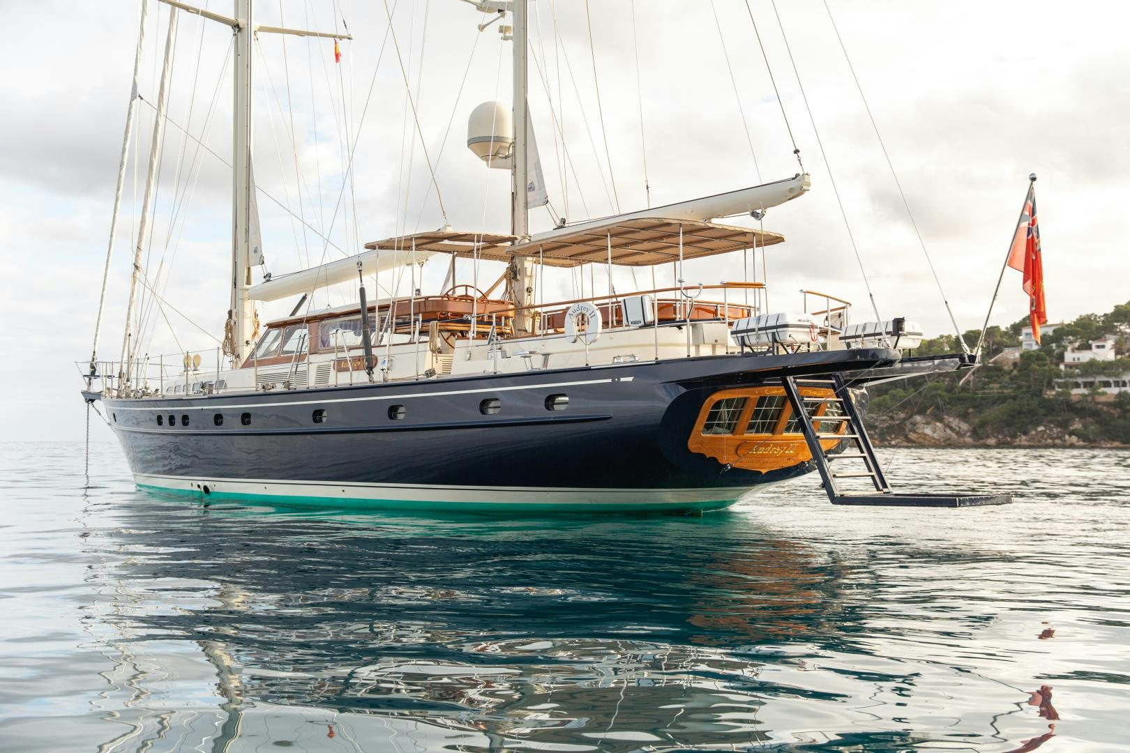 a boat on the water aboard AUDREY II Yacht for Sale