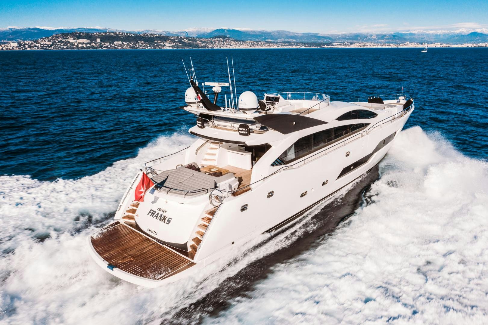 a boat on the water aboard FREAKY FRANKS Yacht for Sale