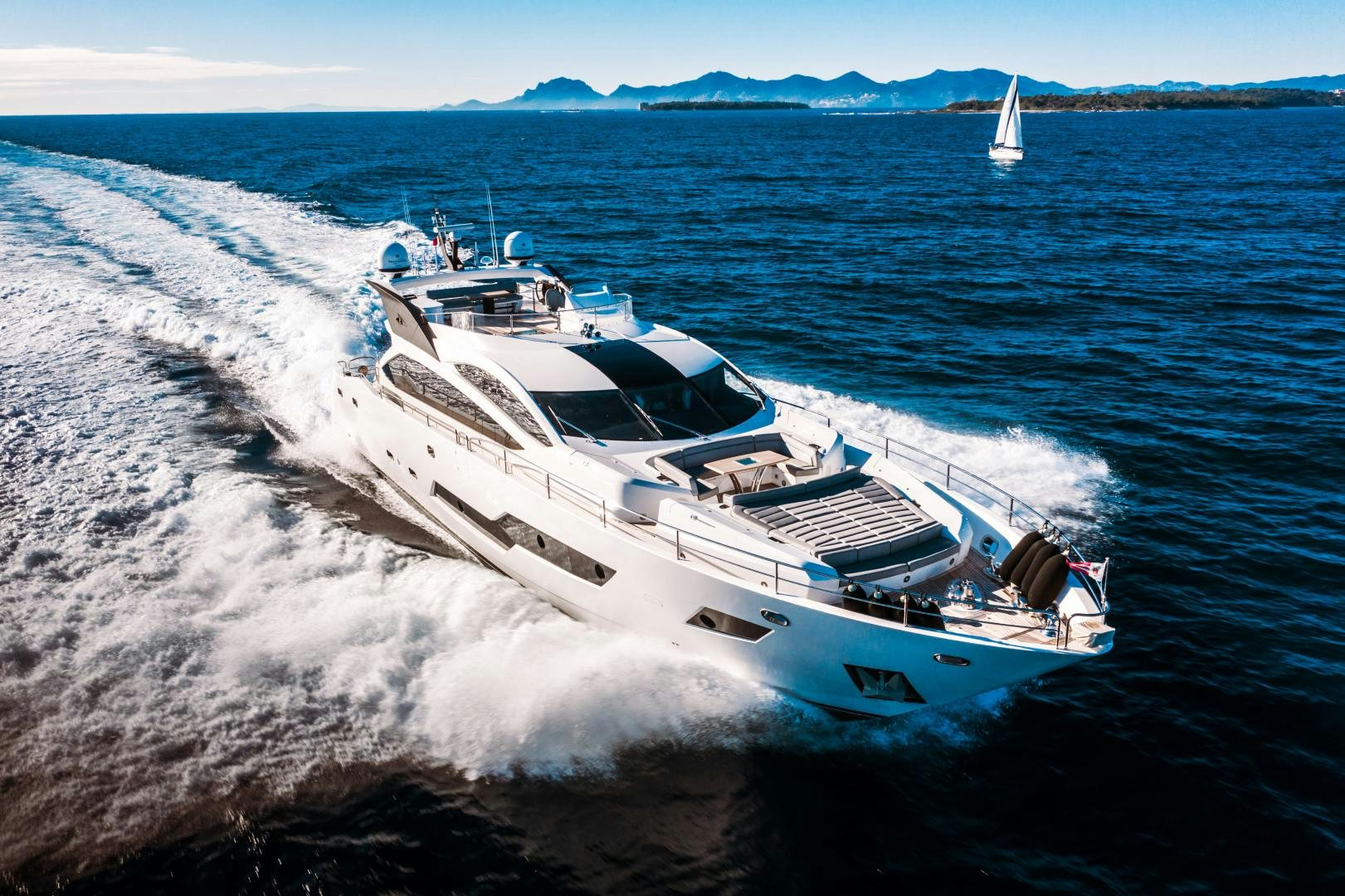 a boat on the water aboard FREAKY FRANKS Yacht for Sale